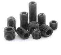 Juego de tornillos M3 x 5 mm, acero al carbono grado 12.9, tornillos hexagonales sin cabeza, 30 unidades