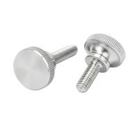 Juego de tornillos moleteados Tornillo de mariposa cabeza alta moleteada acero inoxidable 304, tipo liso, métrico, ajuste manual, 1/5 unidades(12mm,5pcs M2.5)