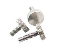 Juego de tornillos moleteados Tornillo de mariposa cabeza plana acero inoxidable 304 con mango moleteado, perno ajuste redondo grande, clavo publicitario(35mm,M5 2pcs)