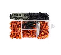 Juego de tornillos moto Para Hon@&da CBR650R CBR500R CBR300R CBR 650R 500R 300R 193 Piezas Kit De Tornillos Y Pernos De Carenado De Aluminio Para Motocicleta Clips De Tuerca(Orange)