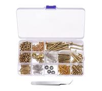Juego de tornillos para guitarra eléctrica, 254 piezas (9 tipos) con resortes para placa de cuello de puente, botones y pinzas, kits de reparación de guitarra acústica
