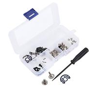 Juego de tornillos para máquina de coser, lanzadera, metralla, placa de aguja, sujetador, accesorios para máquinas de coser, piezas de reparación industriales con caja de