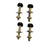 Juego de tornillos para tanques de inodoro generales, material de montaje de acero resistente a la erosión Fácil de usar para sistemas divididos Tornillos y juntas de acero