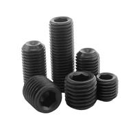 Juego de tornillos prisioneros hexagonales con cabeza de copa de acero inoxidable negro, M2-M6, 10-50 unidades(8MM_M6 10PCS)