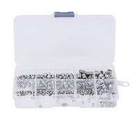 Juego de Tornillos Prisioneros Hexagonales de Cono Cónico de 200 Piezas, M3 M4 M5 M6 M8 Kit de Surtido de Tornillos Prisioneros de Acero Inoxidable con Caja de Almacenamiento