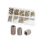 Juego de Tornillos prisioneros métricos sin Cabeza, Juego de Pernos de Cabeza Hueca Allen Hexagonal, Acero Inoxidable 304, M3, M4, M5, M6, M8
