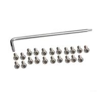 Juego de tornillos y llaves antirrobo para batería de scooter eléctrico para una protección y mantenimiento seguros del compartimento de la placa del piso de tu scooter (chasis X I A O M I plateado)