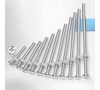Juego de tornillos y tuercas de acero inoxidable M2 304, 10 piezas, para cabeza Phillips con roscas transparentes para un ajuste estable, ideal para zonas húmedas residenciales e industriales (2 mm x