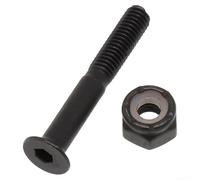 Juego de tornillos y tuercas de repuesto para monopatín, 16 piezas, acero al carbono, acero al carbono medio, antioxidante, 30 mm, 35 mm, 53 mm (35 mm)