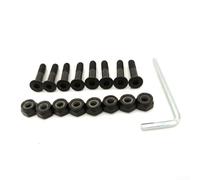 Juego de tornillos y tuercas de repuesto para monopatín, 16 piezas, acero al carbono medio, antioxidante, 30 mm, 35 mm, 53 mm (53 mm)