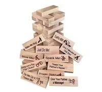Juego de torre de bloques súper traviesos, juego de torre de la lujuria para adultos, juegos de parejas para adultos, juego de bloques apilables de torre de caída de San Valentín, divertida actividad
