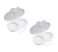 Juego De Tortilla De Plástico Blanco De 2 Piezas, Juego De Tortilla De Plástico, Molde Para Huevos Al Vapor, Utensilios De Cocina, Utensilios Para Hornear