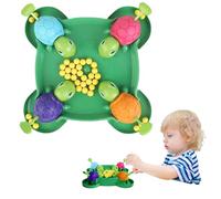 Juego de Tortugas - Juego de Bandeja Hungry Turtles | Juegos Interactivos para 4 Jugadores, Las Tortugas Comen Frijoles, Juegos Familiares & Juguete Educativo para desde 3 Años, Verde