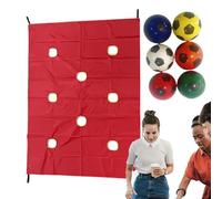 Juego De Trabajo Con Tela Perforada,Actividades Grupales Con 6 Bolas | Equipo Deportivo Exterior Para Eventos Comunitarios, Formación Empresarial y Escuelas