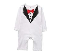 Juego de trajes formales para bebé con chaleco y pajarita BB@TZZ03W-P, 1 unidad Talla:13-18M