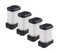 Juego de trampa para tiburones Wandvac 2.0 de repuesto para filtro de aspiradora de mano compatible con HEPA Wv270uk Wv273ukt - Lavable inalámbrico y antipolvo (paquete de 4)