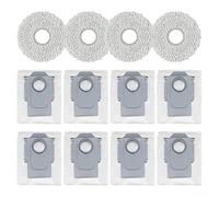Juego de trapeador de microfibra y bolsas de polvo para aspiradoras robot QV 35A, QR 798 y QR 598, 12 accesorios en total