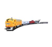 Juego de tren a escala 1/87 HO, modelo de tren US FF-7, tren de locomotora eléctrica de metal, ferrocarril con vía de carro, adorno para decoración del hogar, regalo de cumpleaños para adultos