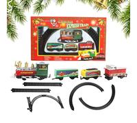 Juego De Tren Eléctrico para Niños con Vías, Trenes Navideños Creativos para Niños, Juego Eléctrico Decorativo Festivo para Fiestas Infantiles Actividades Familiares Tiempo de en Casa