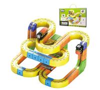 Juego De Tren Eléctrico para Niños,Juguete Educativo Stem | Kit de Carreras con Vías Flexibles,Regalo Cumpleaños Navidad Hogar Escuela Guardería Actividades Interiores