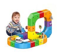 Juego De Tren Eléctrico para Niños, Train Track Fusion Set, Flexible Race Track Electric Train Set, para Niños Y Niñas Amigos Navidad Vacaciones Jóvenes Chicos Chicas,51pcs