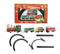 Juego De Tren Navideño con Vías - Trenes Pequeños para Niños Juguetes De Navidad | Juego Eléctrico Festivo como Adorno para Actividades Infantiles Reuniones Fiestas Tiempo De En Casa Niños Y Niñ