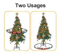 Juego de Tren navideño Música Ligera Tren navideño de Papá Noel para Alrededor y Debajo del árbol Juguetes eléctricos Que Fun