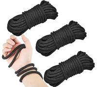 - - - Juego De Tres Cuerdas Deportivas De Nylon Negro, Equipo De Fitness, Regalo Original para Hombres Y Mujeres ̣ σ