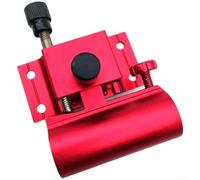 Juego de tres piezas de accesorios para caja de pesca con soporte para caña, soporte para peces y bandeja de cebo con construcción ligera de aleación de magnesio de aluminio (rojo)