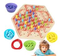 Juego de triángulo de ajedrez - Juego de ajedrez geométrico, Juego de de triángulo de Cadena | Chain Triangle Chess Game Kids, Interactive Peg Juego Triángulo para niños y Adultos, Fiesta de j