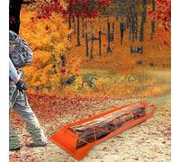 Juego de trineo de transporte de ciervos, carrito de caza de polietileno resistente con cuerda de 140 pulgadas para transporte al aire libre de juegos, leña y equipo de camping (negro)