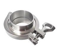 Juego de triple abrazadera de 0,5" - 10" - Accesorio de tubería de virola de soldadura sanitaria de acero inoxidable SUS 304 for alimentos(28mmxK50.5)