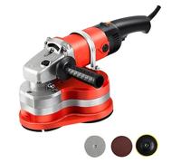 Juego de trituradora y pulidora de hormigón, 2800 RPM con ajuste de 6 velocidades, incluye 3 discos de molienda para lijado sin costuras, ideal para preparación de superficies de suelo y pared