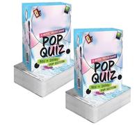 Juego de Trivia Musical de Letras de Canciones de los 90 y 2000. Un Divertido Juego de adivinanzas nostálgicas para Adolescentes y Adultos, Ideal para Fiestas con Amigos y Familiares (2PCS)
