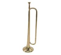 Juego De Trompetas Trompeta De Latón Bb Flat Bugle Instrumento De Latón Acabado De Laca Dorada Para Trompeta Bugle