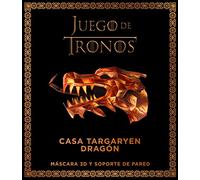Juego de Tronos. Casa targaryen: dragón: Máscar 3D y soporte pared (Series y Películas)