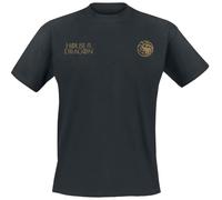 Juego de Tronos House of The Dragon - The Iron Throne Hombre Camiseta Negro M