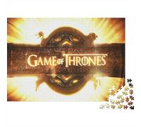 Juego de Tronos Puzzle Imposible,desafío para Adultos Siete Reinos Juego Educativo 1000 Piezas Obra De Arte De Juego De para Adultos Y Niños 1000pcs (75x50cm)