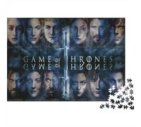 Juego de Tronos Rompecabezas Imposible,desafío for Adults Siete Reinos Juego Educativo 1000 Piezas Obra De Arte De Juego De para Adultos, Regalos A Partir De 14 Años 1000pcs (75x50cm)