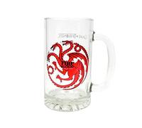 Juego de Tronos SDTSDT27344 - Jarra para cerveza de cristal, diseño Targaryen"Fire And Blood" (SD Toys SDTSDT27344) - Jarra Fire and Blood Targaryen