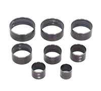 Juego de troqueles de corte de cuero, 8 piezas de moldes de corte de forma redonda, troqueles de perforación de aleación de acero para prevención de deformaciones, herramientas de perforación de cuero de 25 a 60 mm para manualidades de cuero hechas a mano