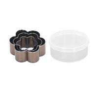 Juego de Troqueles de Cuero con Flores, Kit de Perforación en Acero Inoxidable para Manualidades con Corte Limpio y Diseño Amplio