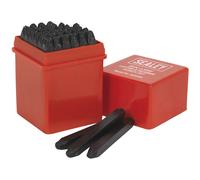Juego De Troqueles De Letras Y Números Sealey 36 Piezas 2.5 Mm AK8296