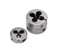 Juego de troqueles de roscado métrico redondo HSSE, troqueles de corte de hilo fino ajustables M18, M20, M22, M24 for metal, 2 unidades(M18x2.5)