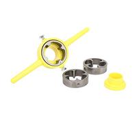 Juego de troqueles de tubería, Fabricante de herramientas de rosca de PVC juego de troqueles redondos de tubería NPT de 1/2 pulgada, 3/4 de pulgada 1 Pulgada Pipe Threader Fontanería Manual Kit