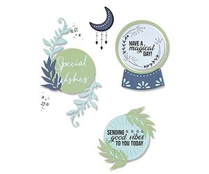 Juego de troqueles Sizzix Framelits, paquete de 10 con 7 sellos, deseos especiales de Olivia Rose | 665940 | Capítulo 3 2022