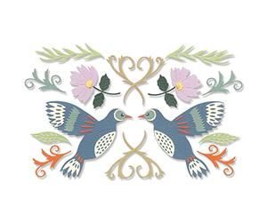 Juego de troqueles Sizzix Thinlits 16 PK Birds & Blossoms por Lisa Jones | 666015 | Capítulo 4 2022