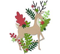 Sizzix Juego de Troqueles Thinlits 19PK Delightful Deer de Lisa Jones | 665945 | Capítulo 3 2022, Multicolor, One Size
