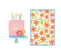 Juego de troqueles Sizzix Thinlits con plantillas, ¡comamos tarta! de Catherine Pooler, 15 troqueles de corte y 2 plantillas