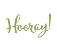 Juego de troqueles Sizzix Thinlits, ¡hurra! de Sizzix, 2 troqueles para cortar metal, set de celebración